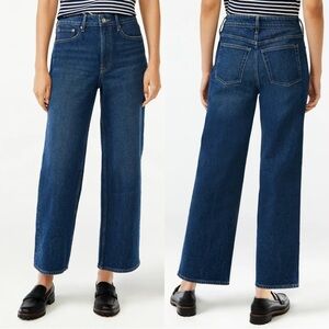 Free Assembly Women's Super High Crop Wide Straight Jeans - Size 6